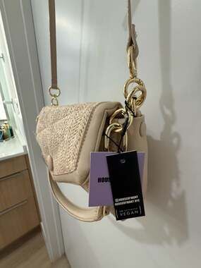 House of Want Everly Convertible Raffia Crossbody Bag with RFID Wallet